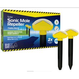 Ultrasonic Mole Rat Mouse Repeller Garden Deterrent x 1