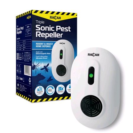 Xtermin8Prob - Triple Ultrasonic Rodent Rat Mouse Mice insects Repeller UK Plug in